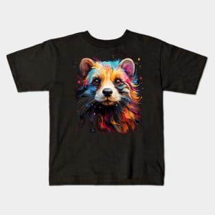 Ferret Rainbow Kids T-Shirt